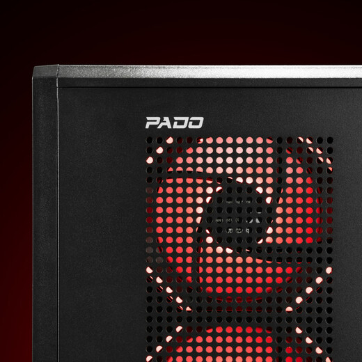 半岛铁盒（PADO）W6黑色MESH网孔散热机箱 （支持MATX主板/玻璃侧透/钢网面板/独立电源仓/防尘网/支持4080显卡）黑