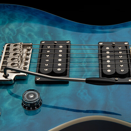 PRS Indonesische neue Rock -E -Gitarre Ebony Feneer SE Custom 24 Quilt Serie Dual Coil C844qqeiblb Lake Blau