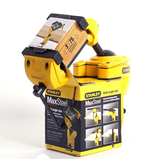 Tornillo de banco universal deformable Stanley (STANLEY), tornillo de banco fijo de mesa para el hogar de 3 pulgadas, abrazadera universal 83-069M