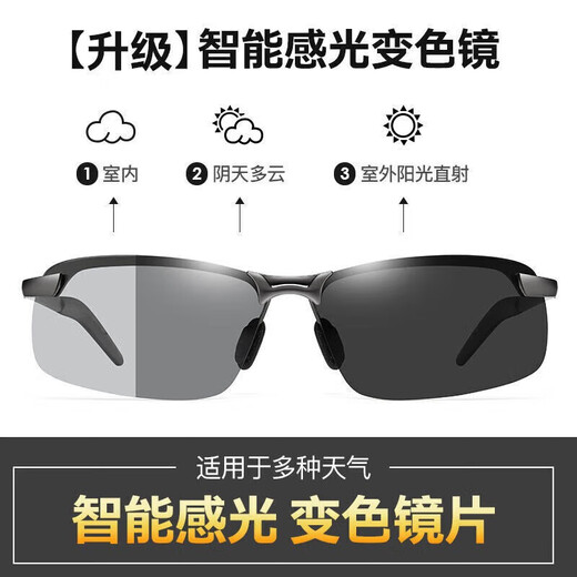 One-point purchase of night vision goggles, sunglasses, male driver's driving goggles, fishing sunglasses, day and night dual-use driving glasses, black monochrome lenses, special price