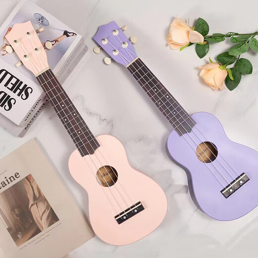 Ibanez23寸尤克里里儿童卡通可爱小吉他乌克丽丽男女生初学者入门乐器 浅蓝色 23英寸