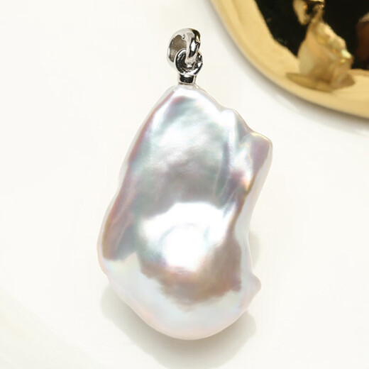 Shumo Aurora White Transparent Colorful Natural Freshwater Baroque Shaped Pearl s925 Silver TPYC TPYC212