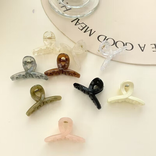 4 cm Jelly Color Translucente Pequeño Clip Cabello medio atado Clip de tiburón pequeño Cross Cross Color Jelly Color pequeño CLIP 5 5