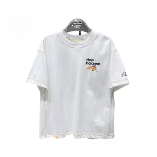 Nouveaux vêtements pour enfants Balancenb 2025 T-shirt à manches courtes et toujours à manches courtes pour hommes et femmes ND7EF12083 7EF12083-WT Authentiques 165 S / 110/56A