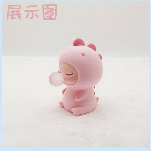 Desktop mignons petits ornements créatifs chambre fille coeur midi dessin animé cadeau car portier décoration mignon dragon de bulle verte mignonne [un paquet]