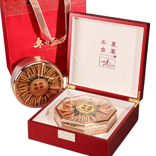 
Xina Tibet Qu high-altitude Cordyceps gift box 100 large cordyceps nourishing gift gifts for elders and parents Tibet Naqu Qu 2 1 gram 100 gift box