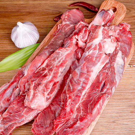 Jingdong Supermarket overseas direct purchase imported raw cut beef breast ribs net weight 4Jin Jin is equal to 0.5kg (500g*4) Self-operated beef fresh barbecue