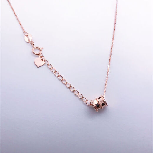 DYN color gold 18k rose gold small waist classic necklace yellow au750 platinum small fresh clavicle chain customized deposit