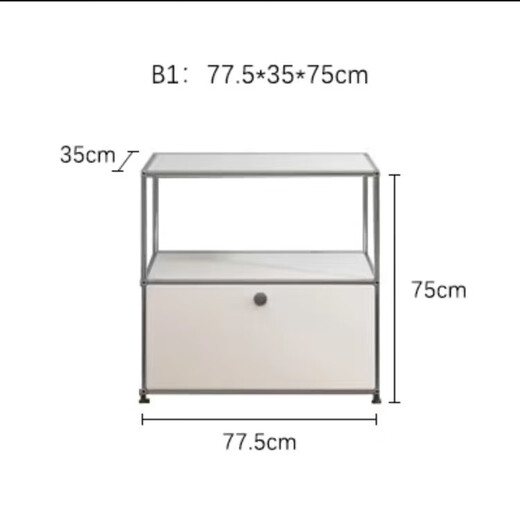 
Customized medieval USM module combination side cabinet stainless steel TV cabinet modern simple ins storage cabinet household use TV cabinet 9227*35*35
