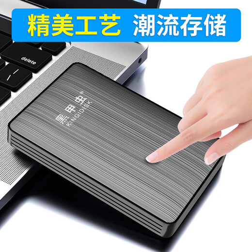 Black Beetle (KINGIDISK) 1TB USB3.0 mobile hard drive K series Pro model dual disk backup 2.5 inches business black compact and portable K100 Pro