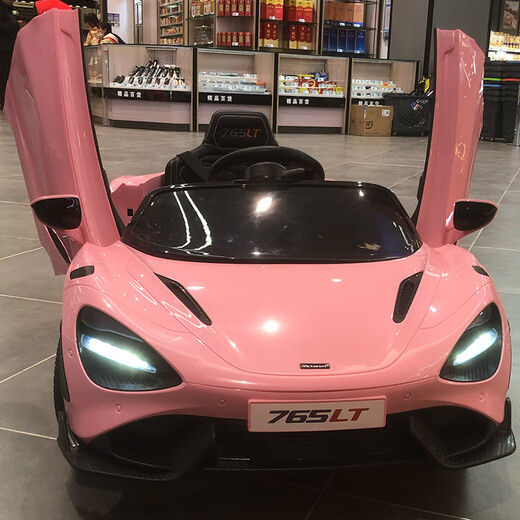 
Beibeiya McLaren children's car electric four-wheeled car can be seated for people, children's sports car remote control toy battery children's car. Ultimate version powder + four-wheel drive + leather seat + soft wheel + lithium battery