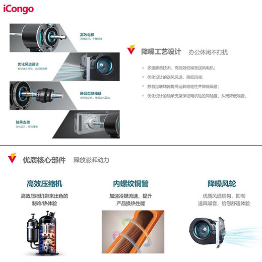 Chigo ceiling unit, commercial central air conditioner, fixed frequency conversion hidden ceiling, ceiling type air conditioner, patio unit, embedded shop air conditioner, 3 HP, duct machine, three-level energy efficiency, fixed frequency