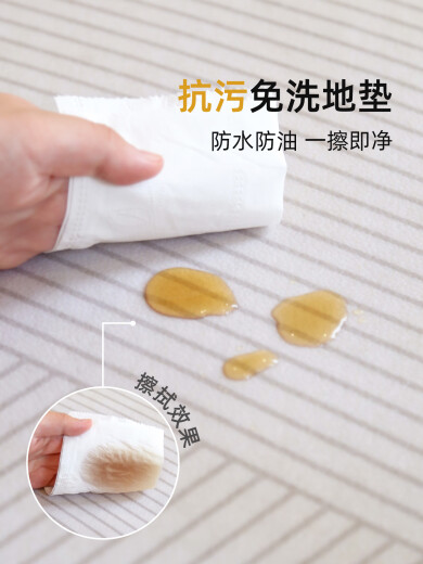 CLCEY厨房地垫防水防油大面积可裁剪厨房地垫2024新款全铺pvc防水地毯 15917清鸢 定制咨询客服50/㎡