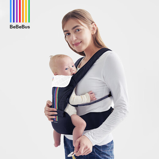 Bebebus талия стул детский ремешок с двумя в одном съемный детский легкий четырехсезонный четырехсезонный универсальный передний передний артефакт черный золотой стиль Fitgo.