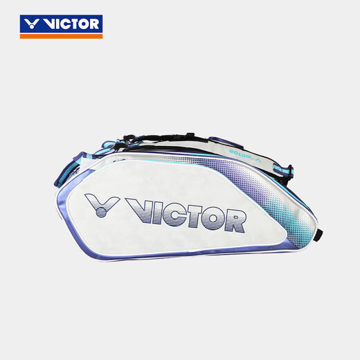 威克多（VICTOR）2025新款羽毛球包独立鞋仓多功能加大容量运动训练双肩包矩形包拍 六支装拍包BR9215 HB(月岩灰)