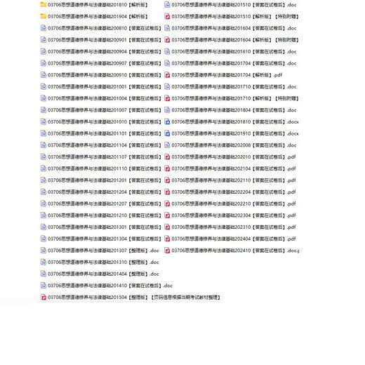 自考15042(原03706)思想道德修养与法律基础历年真题视频网课资料 押题班(咨询客服)