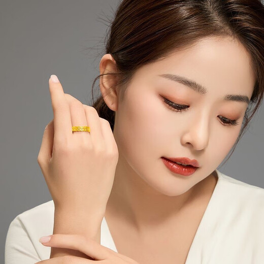 OFK Old Phoenix 999 gold gold clad with silver, I want a coin with pure gold and pure silver ring as a birthday gift, US size 7 ring, 90-105 Old Phoenix gold store model