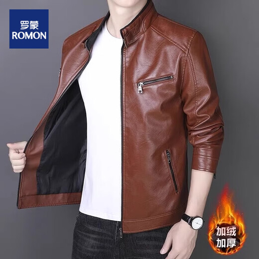 
Lomond leather jacket men's jacket men's 2025 new spring and autumn business casual leather jacket men's 609 black 2XL 140-150Jin [Jin equals 0.5 kg]