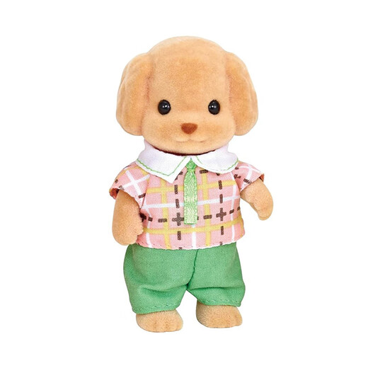 [Quality new product] Sylvanian families Japanese version of Poodle family Playing house girls toy doll set Gifts for children