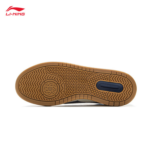 李宁月白2.0牛仔布拼接丨板鞋男鞋撞色舒适增高休闲鞋AGCU275