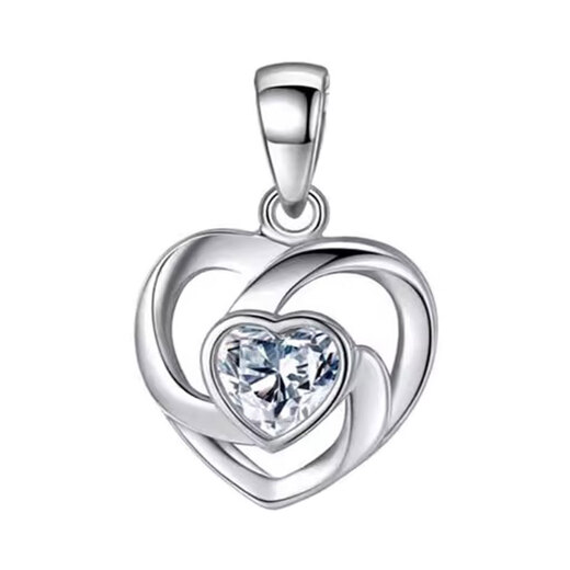 DYNpt950 platinum pendant for women with diamond pendant, 18K gold plated pendant, non-fading, chain single pendant not included, style 1