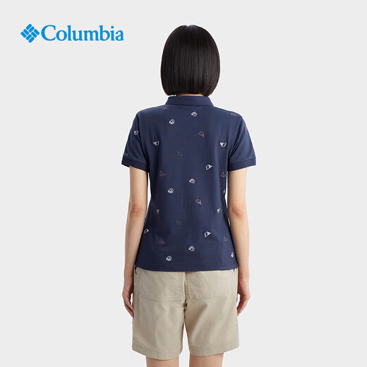 Columbia2024春夏哥伦比亚户外女UPF50防紫外线快干透气POLO短袖AR2108 679 S :155/80A