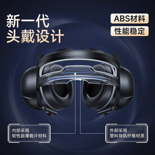 爱视易 隔音耳罩 防噪音睡眠神器专业降噪工业消音降噪防干扰静音耳机 【加强升级版】超强降噪-更舒适
