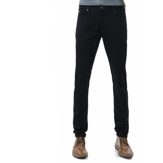 ARMANI/Armani EA Men's versatile eagle-marked slim trousers casual pants EM000121 AF14123 Black UC001 32