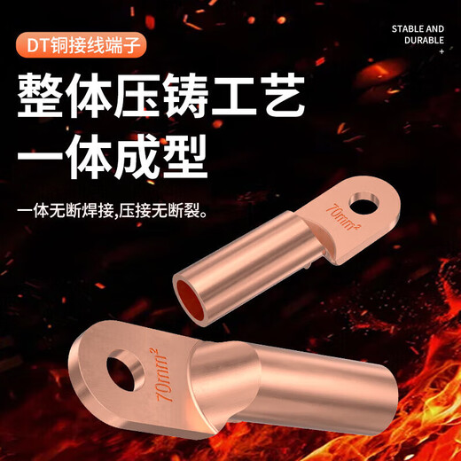 Bornier à nez en cuivre DT, fil de cuivre épais et connecteur de câble, 1016253595185 mètres carrés, cuivre épais DT16