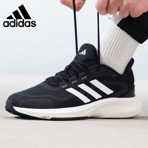Adidas Männer und Frauen Laufschuhe Sommerkleidung-resistent bequeme Lauf-Sneakers IH6038 Schwarz Größe 38.5 UK5.5