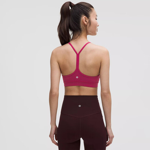 lululemon丨Flow Y Nulu™ 女士运动内衣 LW2D88A 烟雾品红 S