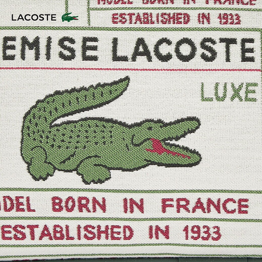 LACOSTE法国鳄鱼男女同款25春夏新款时尚印花单肩斜挎包|NU5009HK Q45/彩色鳄鱼