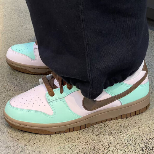 Nike быстрая доставка NIKE Dunk LOW женские повседневные и удобные спортивные кроссовки с низким берцем IH0821-679 зеленый розовый коричневый 36