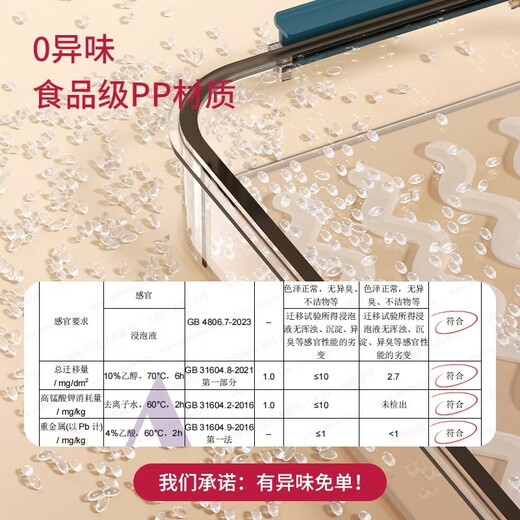 WELLMEET dumpling storage box for refrigerator, food-grade freezing, special kitchen quick-frozen dumpling preservation box, wonton hand tray, dark blue, 4 layers, one lid - holds 280 dumplings