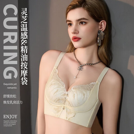 Central Meridian (JM) [Bandage d'or] H Huile essentielle dentelle sexy grande anti-magnét et ajustement du soutien-gorge féminin 9717 Brown Café 85A 38 / 85ABC Cup 130-145jin [Jin est égal à 0,5 kg]