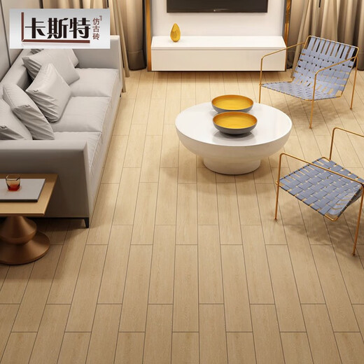 
He Hou's living room antique bricks, wood grain floor tiles, balcony, bathroom and dining room wall tiles, anti-slip straight edge imitation solid wood bedroom floor tiles GN15909 Others