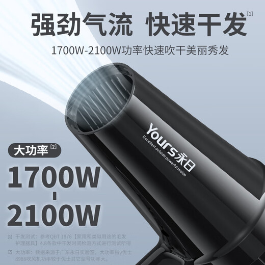 Yongri (yongri) household hair dryer 2100W professional high-power floral dormitory family high wind constant temperature hair dryer national subsidy Mother's Day gift