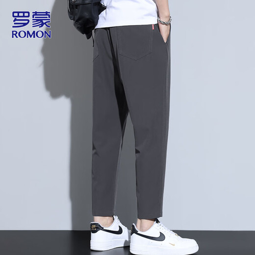 Pantalon de soie glaciaire Romon Pantalon décontracté d'été pour hommes pantalon de sport à séchage pour hommes