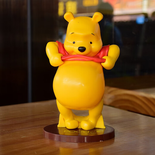 
Winnie the Pooh Big Belly Pooh Desktop Ornament Model Doll Gift Cartoon Children's Toys Original Box Winnie the Big Belly About 20CM
