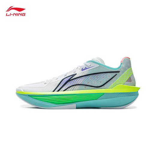 Li Ning Ultra Light Ultra Light 2025 Ultra Beng Technology Basketball Shoes Men's Shoes Breathable Professional Competition Sports Shoes Standard White/Fluorescent Yellow Green-8 Spring 42