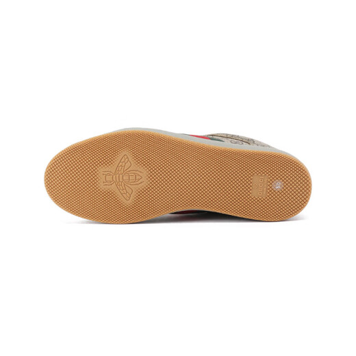 Gucci (Gucci) Nuevos productos, serie de insultos para hombres Zapatos deportivos informales 674530 96GE0 9766 beige ebony double g con cinta roja y verde de flores antiguas 42.5 / marca código original 8.5