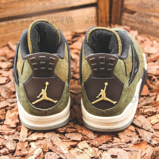 耐克（NIKE） Air Jordan 4 AJ4军绿 耐磨高帮复古篮球鞋 FB9927-200 FB9928-200 44