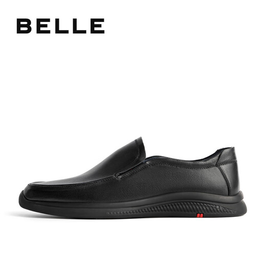 Belle BELLE cow leather men's business casual leather shoes 18029AM1 black 3 42