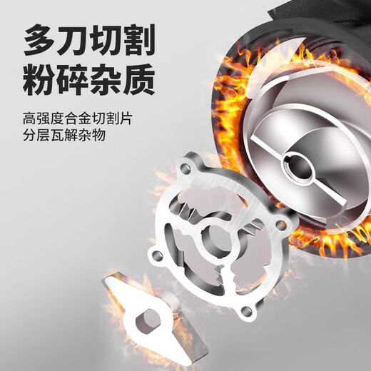 纪俪田定制WQ/QW无堵塞1.5KW潜水排污泵380V切割污水泵抽粪大流量污泥泵 50WQ205511KW 380V