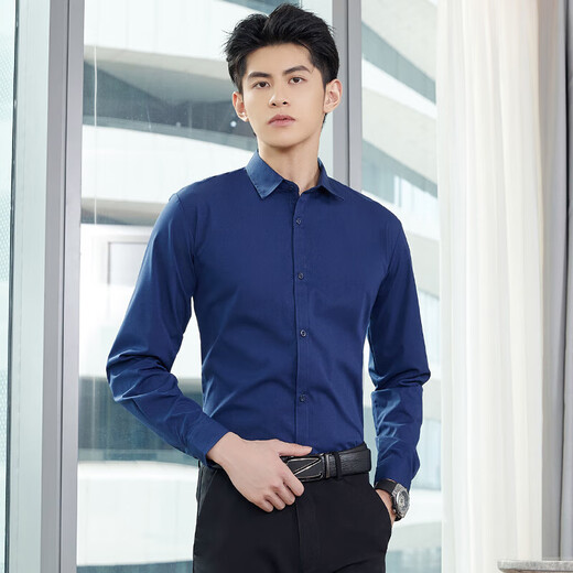 妄潮胖子大码长袖衬衫男士韩版修身免烫商务正装衬衣男纯色短袖衬 【高质量凉爽短衬】白色 4XL 建议体重160-170斤