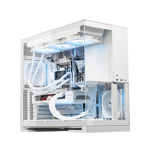 AMD Ryzen R7 9800X3D Host Assembly Computer RTX5080 RX9070XT Graphics Card Live E-Sports Design Desktop Computer Host DIY Assembly Machine Ryzen 7 9800X3D+ No Graphics Card Host (White) | Comes with Two Host Kits