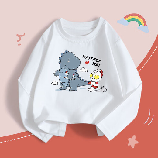 Mqdmini Новая детская одежда для мальчиков и девочек футболки с длинными рукавами Tops 2025 Новая детская ватная базовая рубашка 6 TX9901 Принцесса Айша-Уайт 80