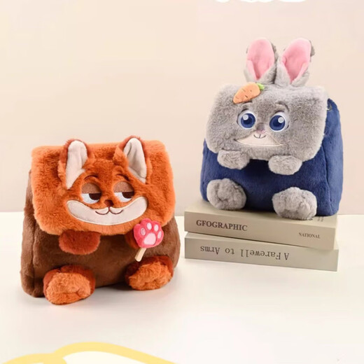 迪士尼（Disney）毛绒玩具公仔斜跨包生日礼物女生 疯狂动物城朱迪兔子单肩女背包