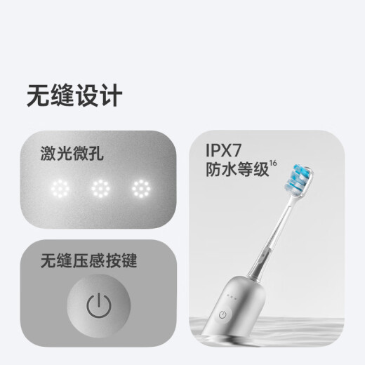 laifen徕芬新一代扫振电动牙刷铝合金款 莱芬深度清洁护成人牙刷 情侣送男友/女友生日礼物 粉色