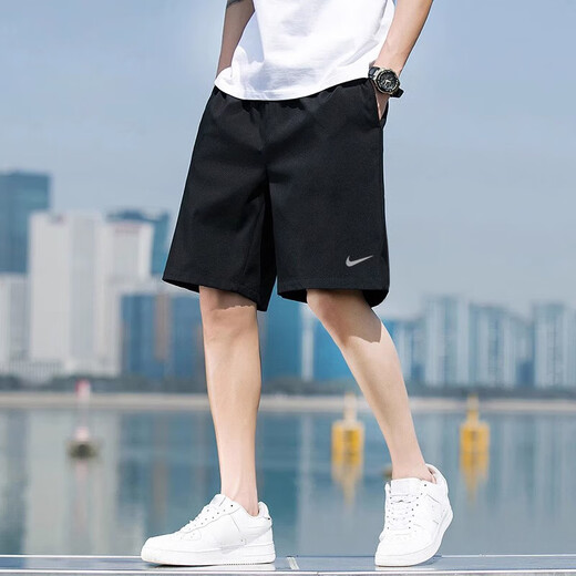 耐克（NIKE）男装运动套装25春新款舒适透气跑步训练短袖T恤五分裤短裤两件套 HV4882+DV9329/清爽快干 M